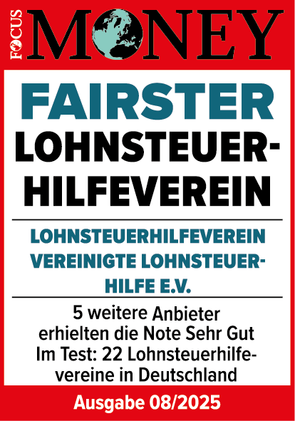 FocusMoney: VLH erhält Siegel als fairster Lohnsteuerhilfeverein 2025