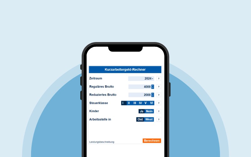 Rechner: Kurzarbeitergeld